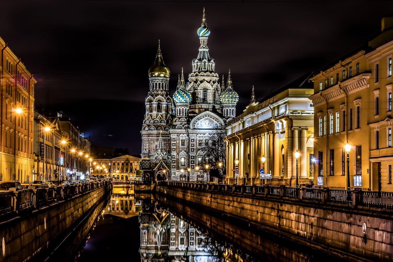 Спас на крови Санкт-Петербург ночью